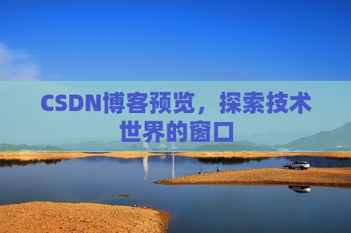 CSDN博客预览,探索技术世界的窗口